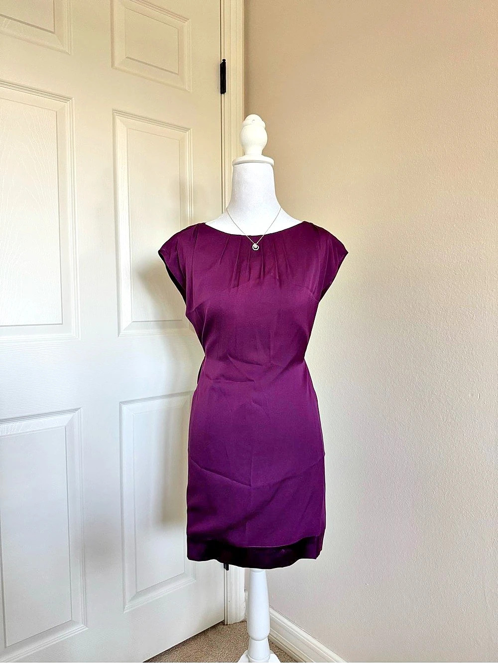 Alice + Olivia Vintage Purple Silk Dress